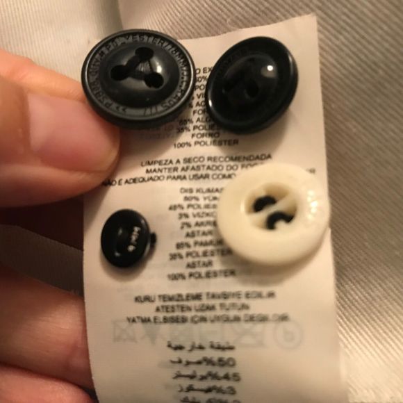 Never worn J.C. Rags Pinstripe Wool Blazer Tailored Fit Surgeon's Cuff Men L - Picture 5 of 11